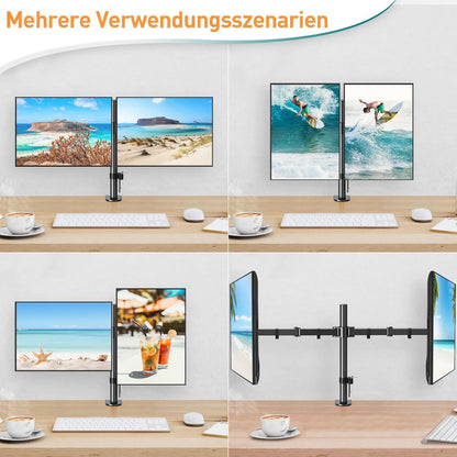 Monitor Halterung 13-32 Zoll VESA 75/100 Neigbar Schwenkbar
