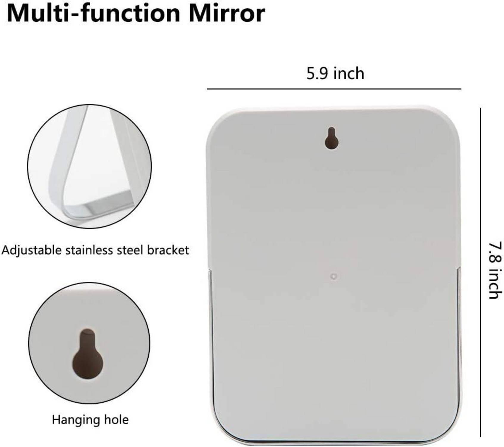 Make-up-Spiegel 20,3cm tragbar Klappspiegel 90° verstellbar