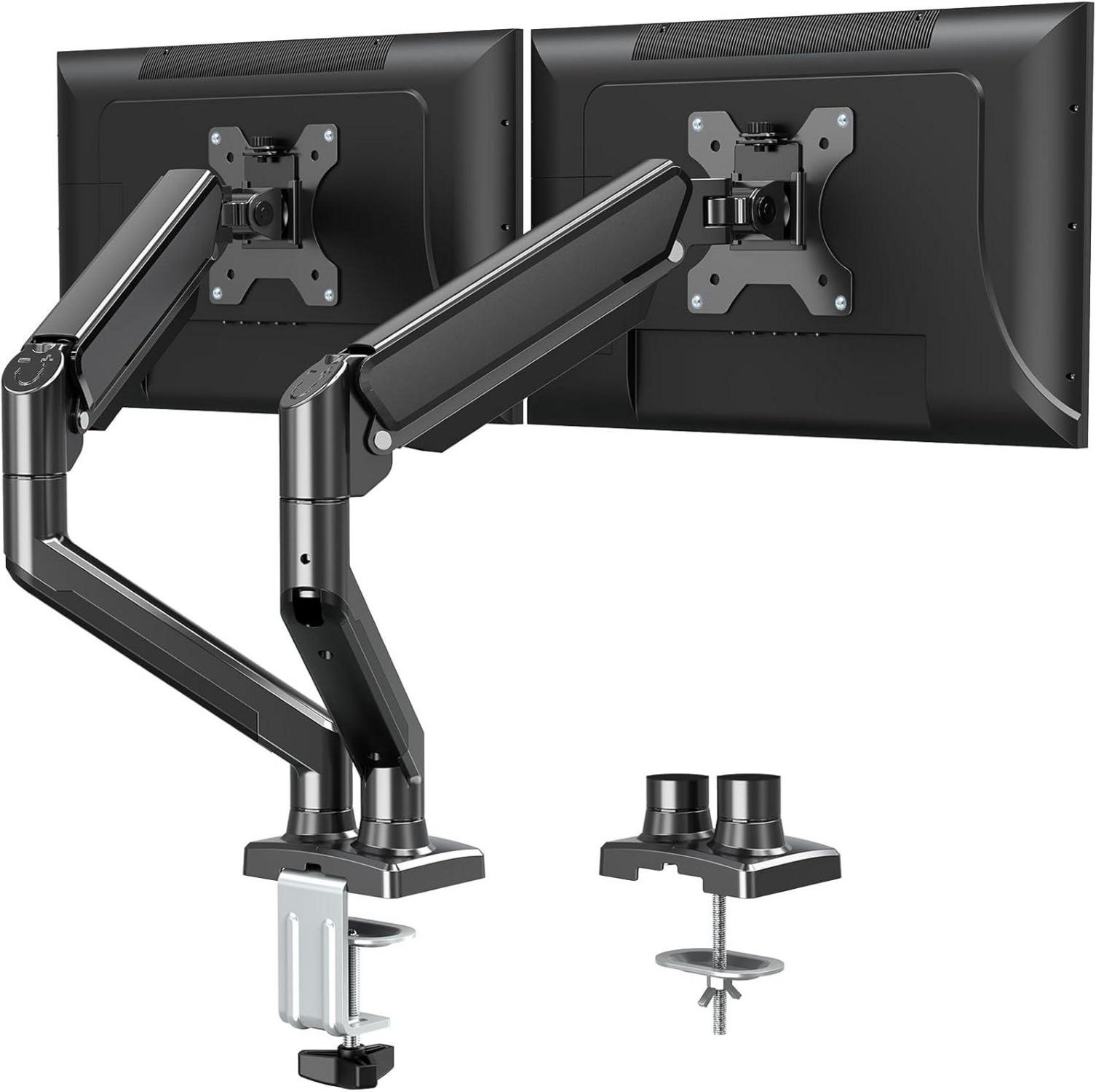 Monitor Halterung für 2 Monitore 13-32 Zoll VESA Gasdruckfeder neigbar