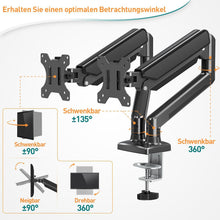 Monitor Halterung für 2 Monitore 13-32 Zoll VESA