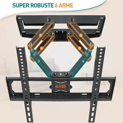 Schwenkbare TV Wandhalterung 26-65 Zoll VESA 400x400mm EV010