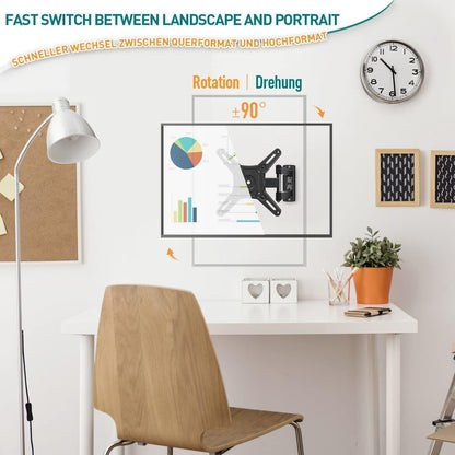 TV Wandhalterung Schwenkbar Neigbar 14-42 Zoll LED LCD OLED