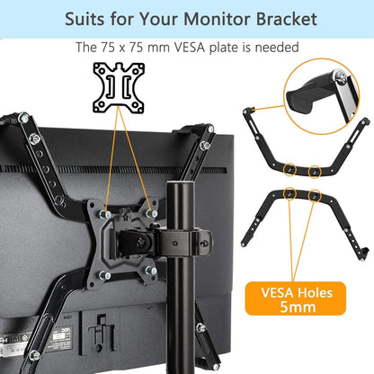 Non-VESA Monitor Arm Mount Kit für 17-27 Zoll Bildschirme ohne