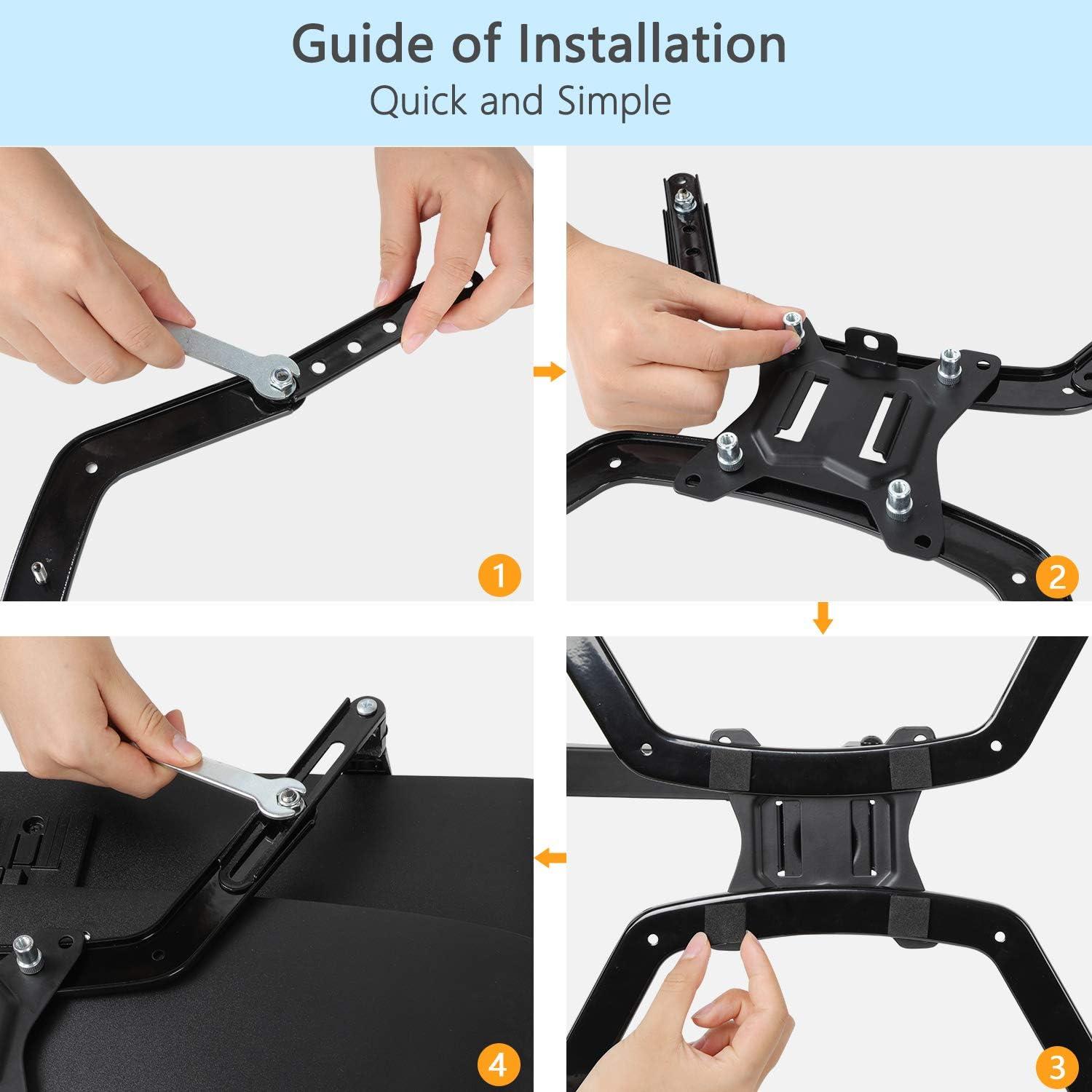 Monitor Arm Kit 17-27 Zoll LED/LCD/OLED ohne VESA - 75mm Platte