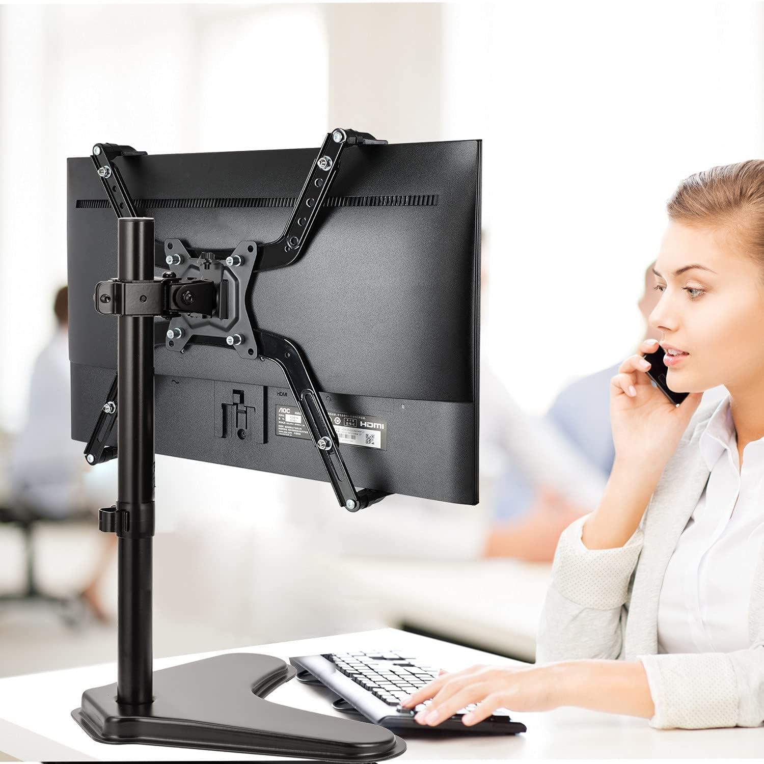 HUANUO Non-VESA Monitor Arm Mount Kit 17-27 Zoll LED LCD OLED 75mm VESA Platte