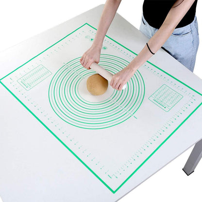 Große Silikon Backmatte Grün 80x60cm Maßrolle Antihaft Säurebeständig - GWHOLE
