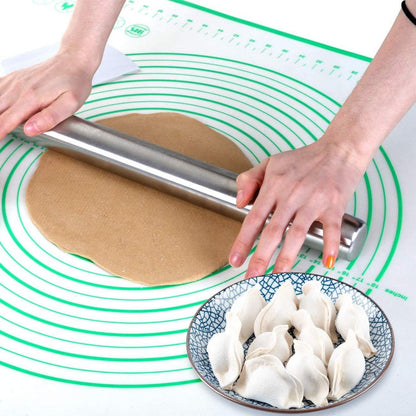 GWHOLE Silikonmatte Backmatte Grün 80x60 cm Antirutsch - Lebensmittelecht