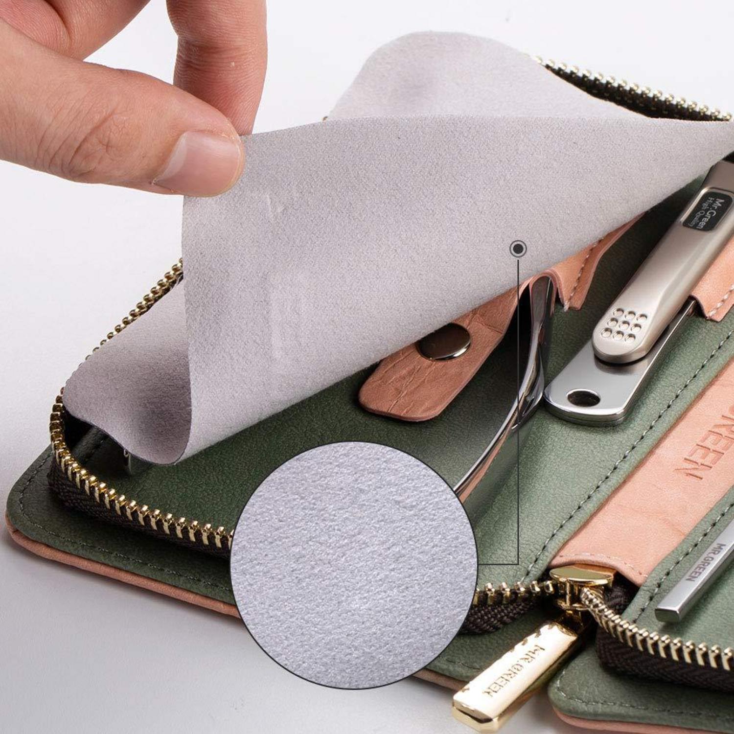 Professionelles Maniküre Pediküre Set 7-teilig Nagelpflege Kit Ledertasche