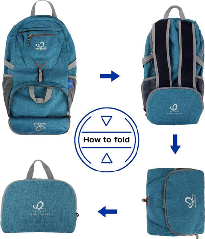 Ultraleicht Faltbarer Rucksack: 20L Leicht Outdoor Wanderrucksack
