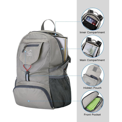 Ultraleichter faltbarer 20L Wanderrucksack für Outdoor