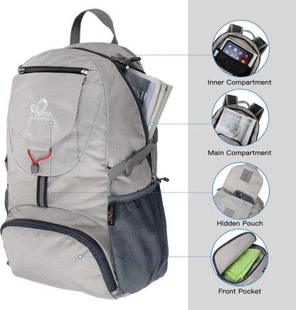 Ultraleichter faltbarer 20L Wanderrucksack für Outdoor