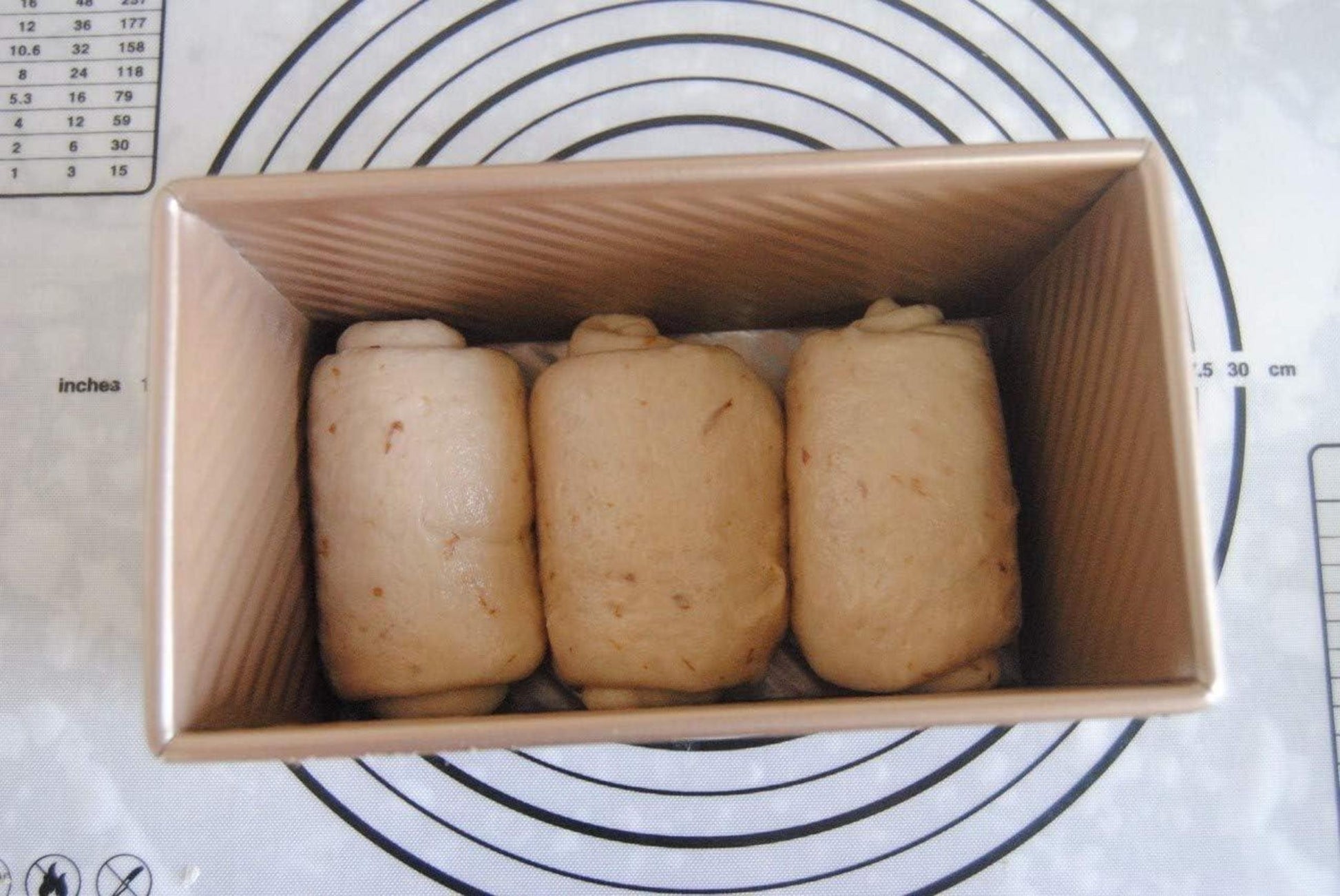 Monfish Brotbackform Laib Pfanne Kastenform mit Deckel Antihaftgold 450g
