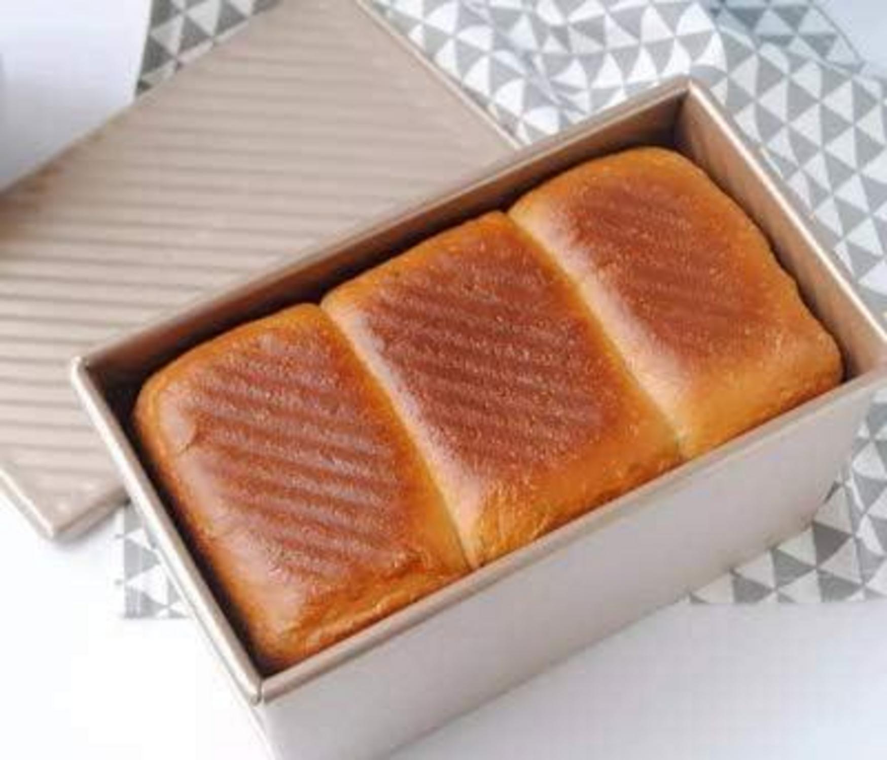 Brot Toastform Laib Pfanne Kastenform mit Deckel Antihaftgold