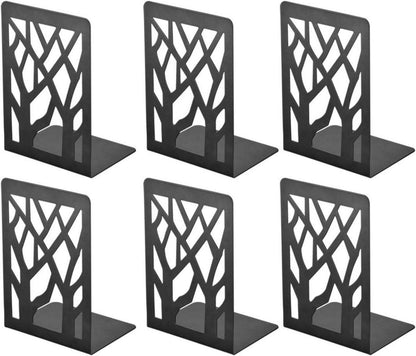 Buchstütze 3 Paar Schwarz Metall Book Holder CD Kinder Halter Regal