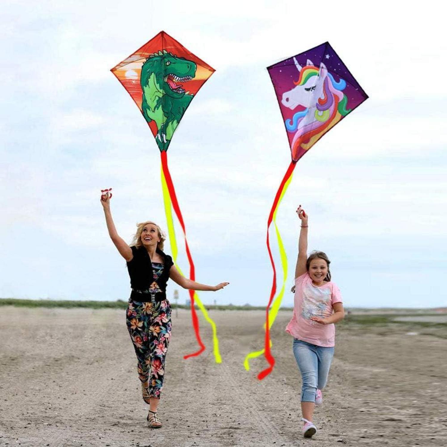 Diamantdrachen Kinder 2 Stück Drache Kite 210T
