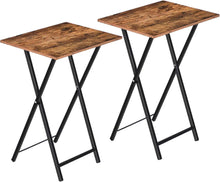 Klappbarer Beistelltisch 2er Set Industriestil Snacktisch Trau