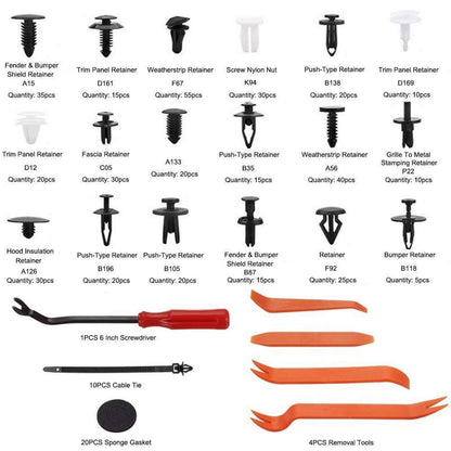 Auto Befestigung Clips Set 450 Stück Universal Nylonclips