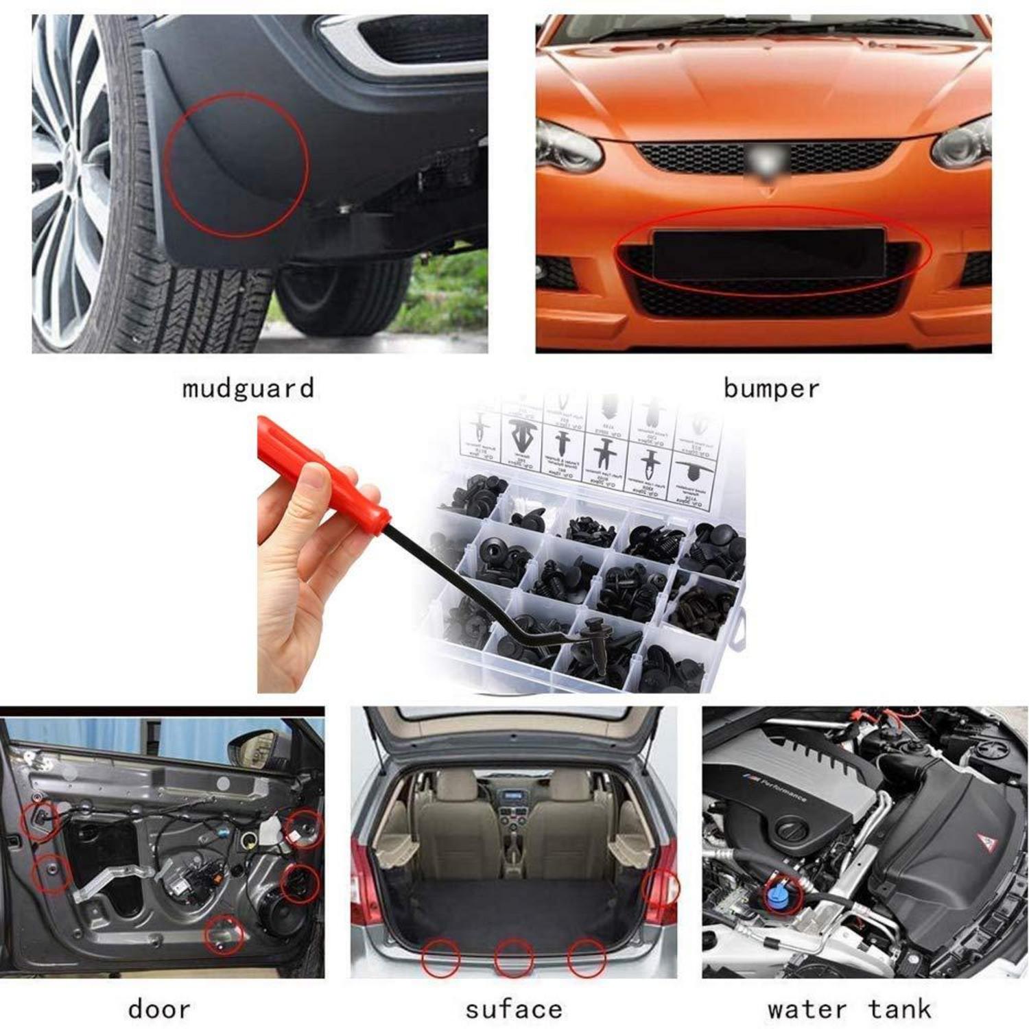 Auto Befestigungsclips 450 Stück Universal Nylonclips Set Werkzeug