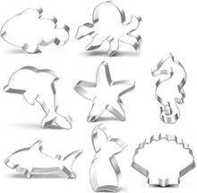 Ozean Tiere Ausstechformen Set 8 Stück Edelstahl Keks Fondant Backform