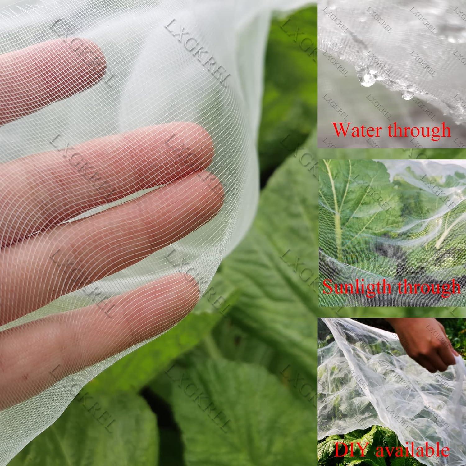 LXGKREL Gartennetz Gemüse Blumen Feinmaschig Insektenschutznetz