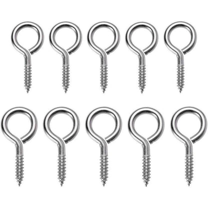 100 Stück kleine Ösenschrauben 2 Größen Schraubhaken