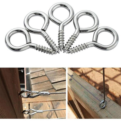 100 Stück kleine Ösenschrauben 2 Größen Schraubhaken