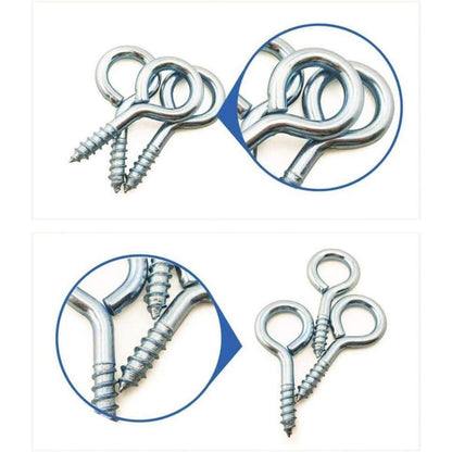100 Stück kleine Ösenschrauben 2 Größen Schraubhaken