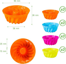Mini Gugelhupf Silikon Backform 12er Set Kuchen Muffin