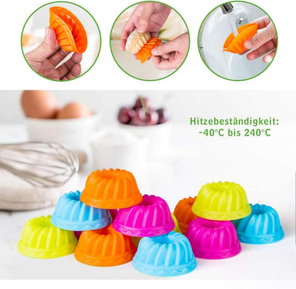 Silikon Mini Gugelhupf Backform für Kuchen und Dessert