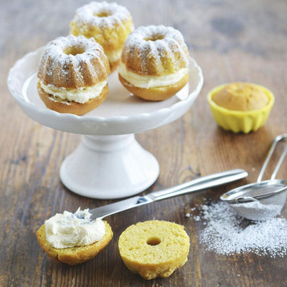 Silikon Mini Gugelhupf 12er Backform Muffinförmchen - 4 Farben