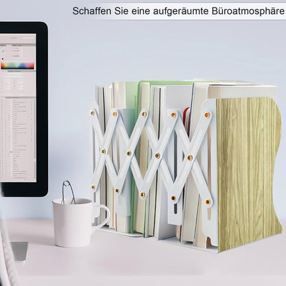 Verstellbare Metall Buchstützen für Bücherregal Schreibtisch