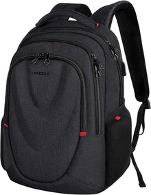 Laptop Rucksack 15,6 Zoll RFID USB Wasserdicht Schwarz