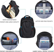 KROSER Laptop Rucksack 15,6 Zoll RFID USB Daypack Wasserfest
