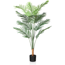 Kunstpflanze Palme 130 cm Plastik Künstlich Areca im Topf