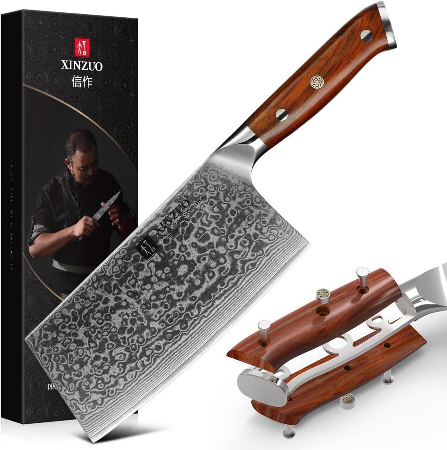 Hackmesser Damaststahl 18cm Chinesisches Profi