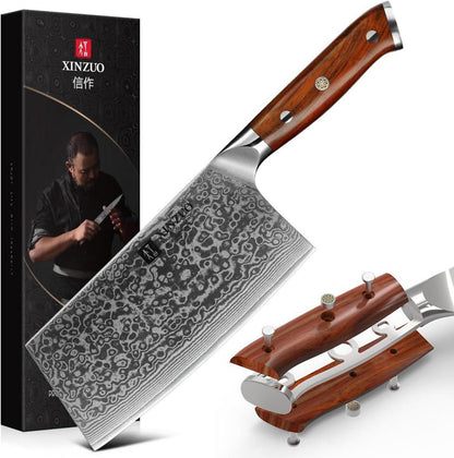 Hackmesser Damaststahl 18cm Chinesisches Profi