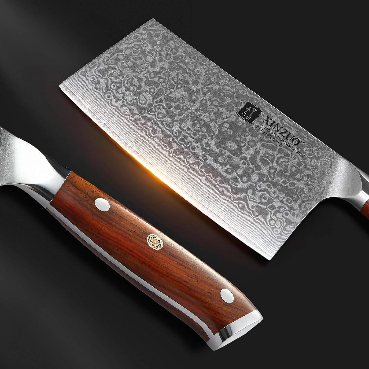 Hackmesser Damaststahl 18cm Chinesisches Profi