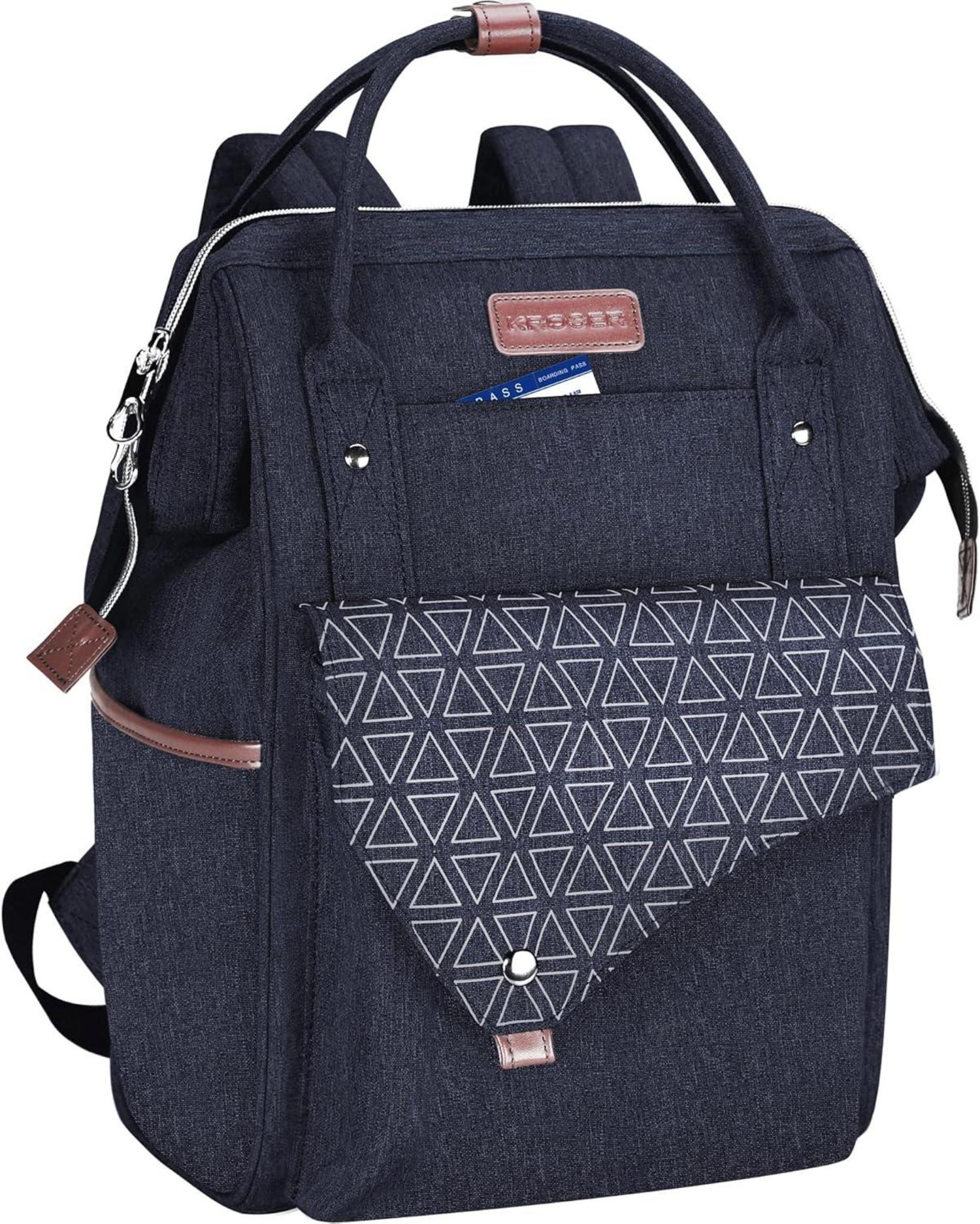 Rucksack Damen 15,6 Zoll Laptop Schulrucksack Blau wasserdicht