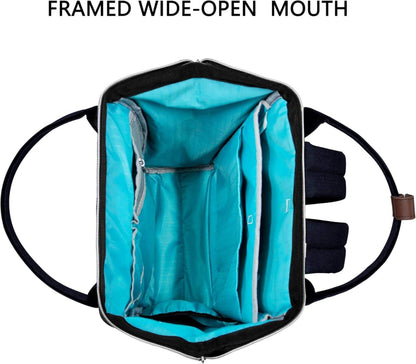 KROSER Damen Rucksack 15,6 Zoll Laptop Schulrucksack Blau
