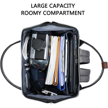 Damen Rucksack 15,6 Zoll Laptop wasserdicht Daypack Grau