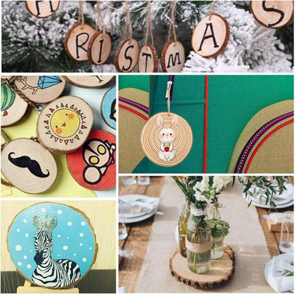 Holzscheiben Basteln Hochzeit DIY Holz 7-8cm 36