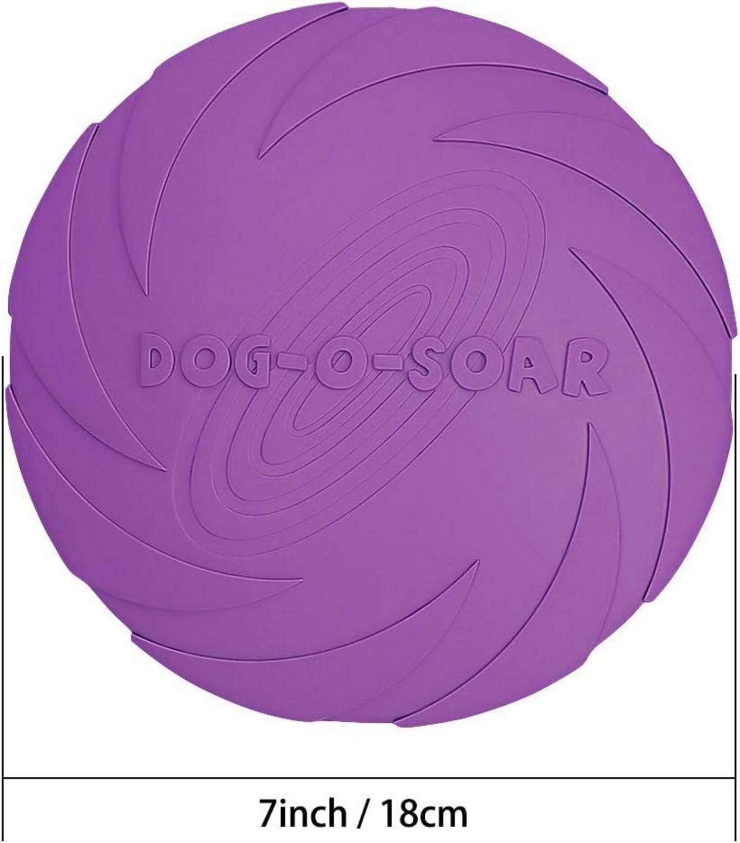Vivifying Frisbee Hund 2er Set 18cm Kautschuk Grün Lila