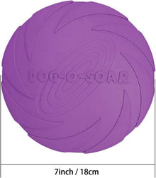 Vivifying Frisbee Hund 2er Set 18cm Kautschuk Grün Lila