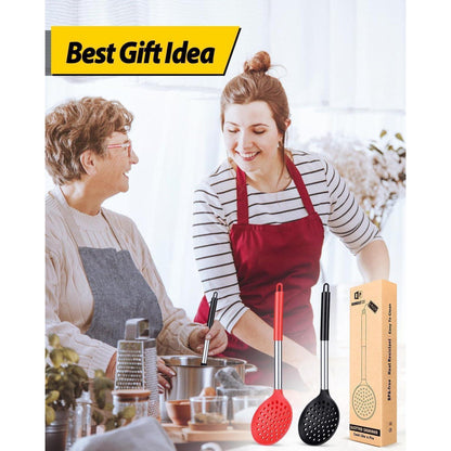 2er Set Küchen Schlitzlöffel Hochhitzebeständig BPA frei