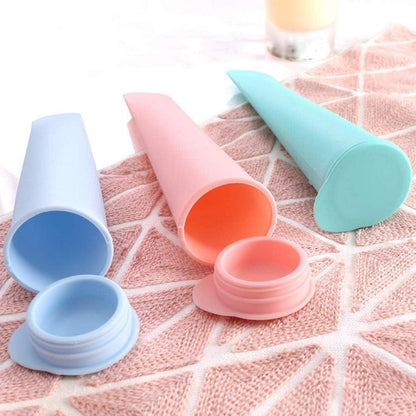 Eisformen Silikon Stieleisformer Set Kinder Bunt 100ml Ice Pop Maker