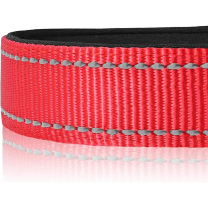 Joytale Reflektierendes Hundehalsband XS in Rot - Nylon mit