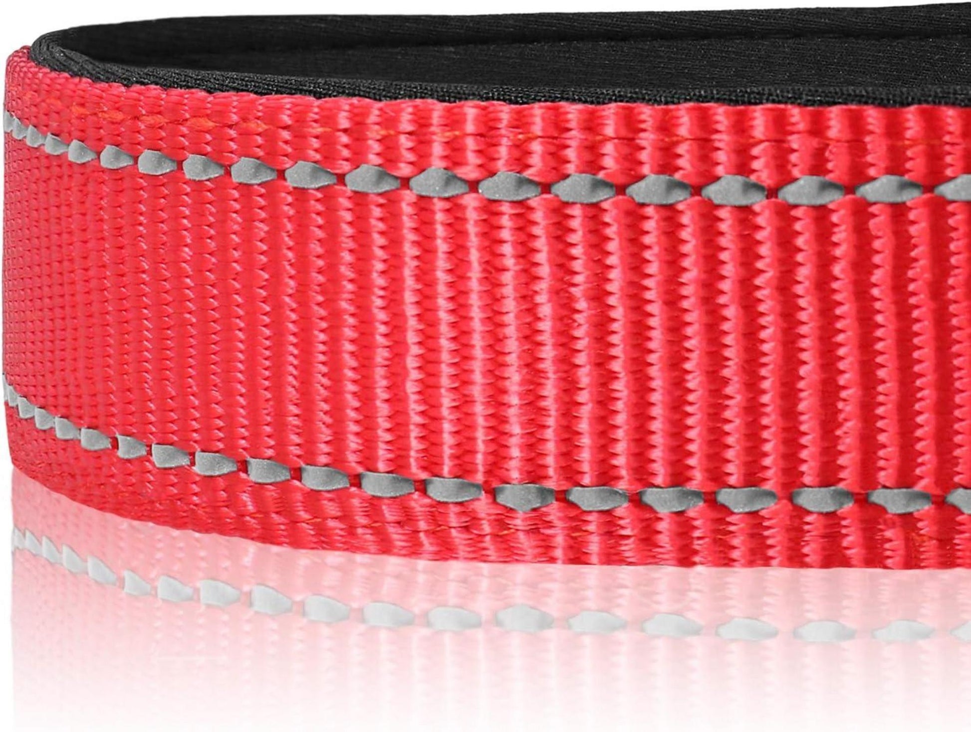 Joytale Hundehalsband Reflektierend XS Rot Nylon Neopren Sicherheit