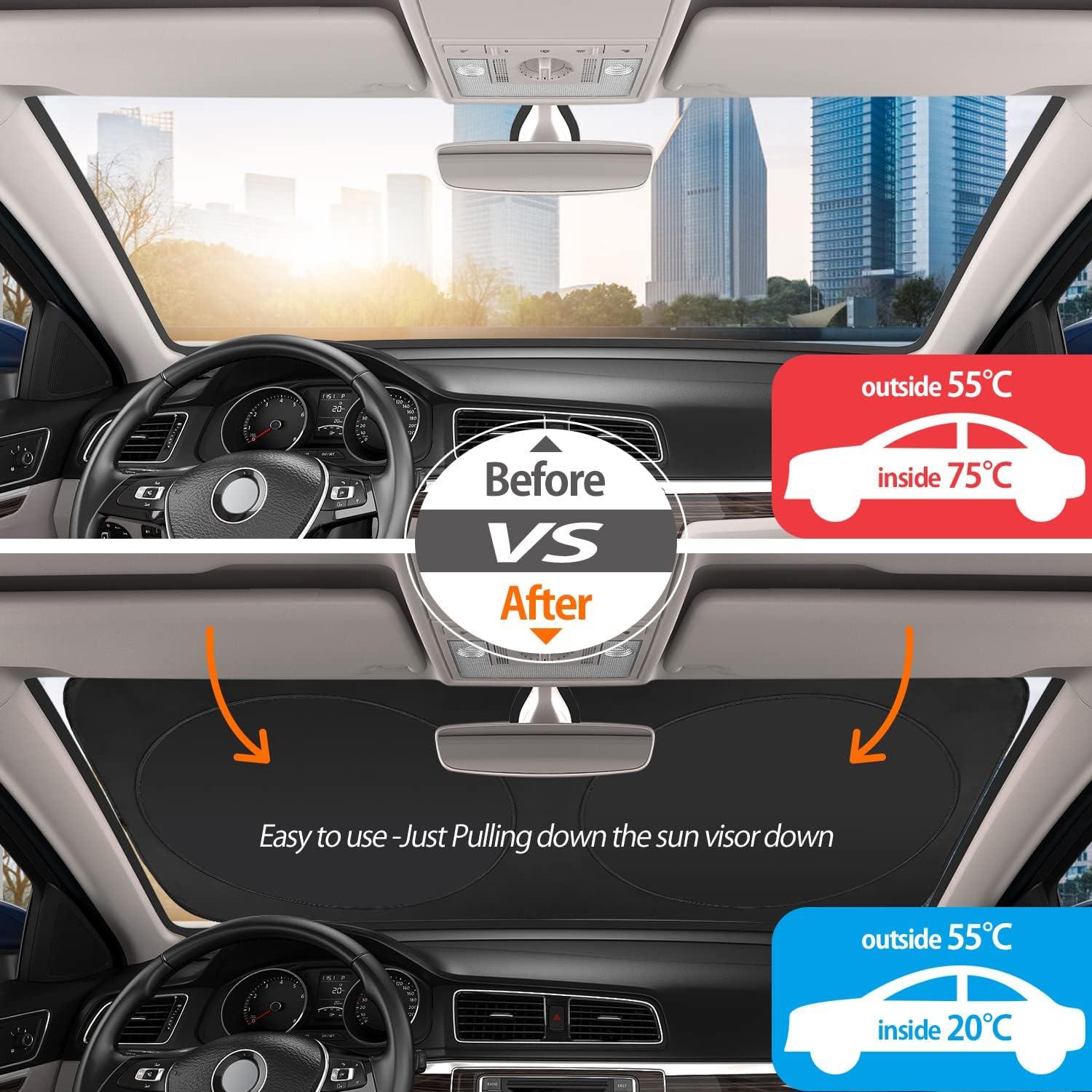 Auto Sonnenschutz Frontscheibe 150x70cm UV-Schutz Windshield