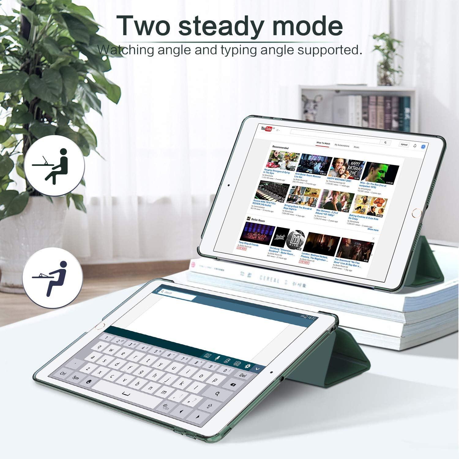 EasyAcc iPad Air 2 Hülle Ultra Dünn Transluzent Matt Schutz Grün