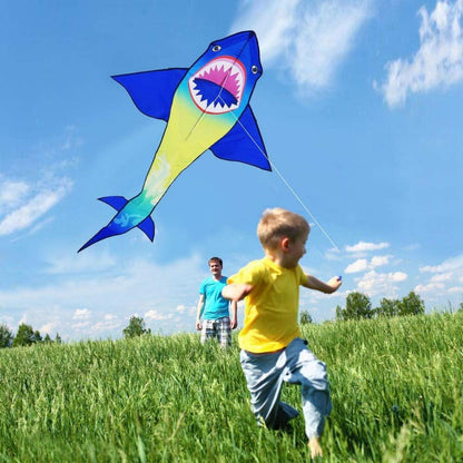 Shark Kite Drachen Flugdrachen Easy Flyer Regenbogendrachen